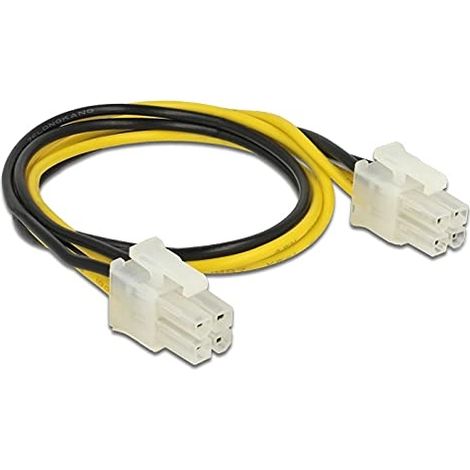 DeLOCK Delock 85450 - 0,15 m - Mâle/Mâle - Droit - Droit - Noir - Blanc - Jaune - Sac en polyéthylène (1/3)