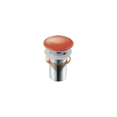 PILETTA CLICK-CLACK LAVABO FANCY CON TROPPO PIENO- Rosso Mattone- DH- pezzi 1