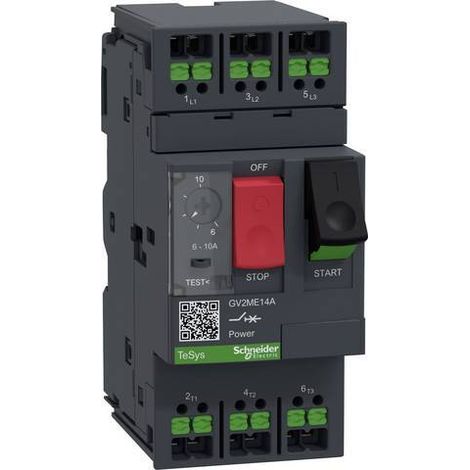 [NEUWERTIG] B-Ware Schneider Electric Motorschutzschalter Relais GV2ME14A 3polig 6-10A Mehrfarbig (1/2)