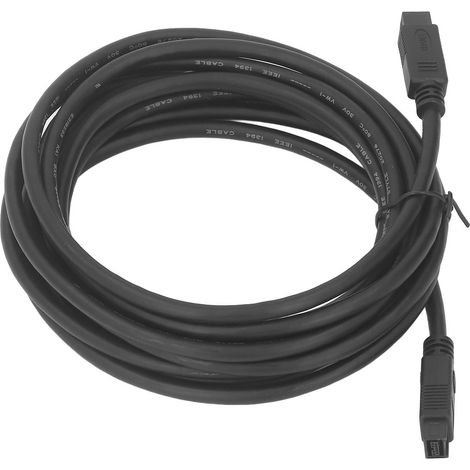 4,5 m (14,76 ft) Firewire IEEE 1394 Adapterkabel mit 9-poligen Steckern auf 9-polige Stecker für Digitalkameras, Drucker und Scanner. (1/5)