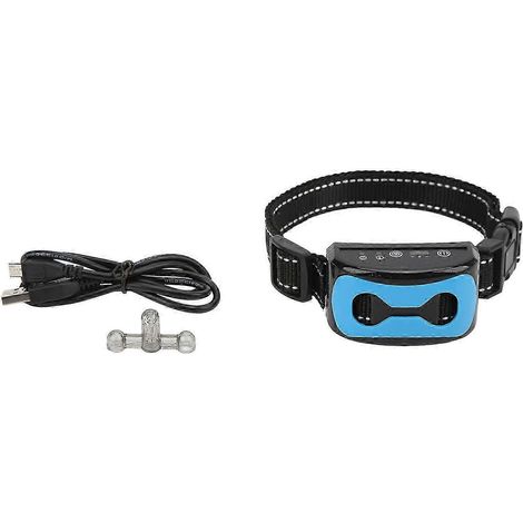 Collier anti-aboiement pour chien rechargeable, réglable, intelligent, à reconnaissance automatique, pour le dressage. (1/2)