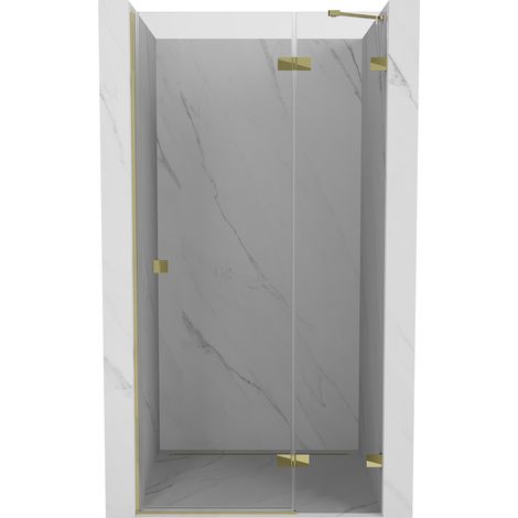 Mexen Lunar Duschdrehtür rechts 125 cm, transparent, gold - 834-125-000-50-00-P (1/5)