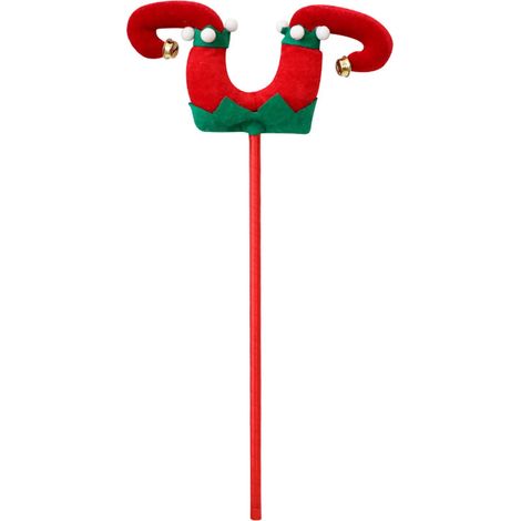 Guirlande De Décoration De Noël - Ornements En Tissu Forme De Jambes D'elfe - Pour Arbre De Noël Intérieur Extérieur - Lot De 1 (1/2)