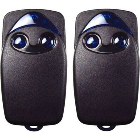 2 télécommandes de porte de garage électriques Flo2r-s 433,92 MHz à 2 boutons, compatibles avec les télécommandes de porte de garage Nice Remote TRIMEC