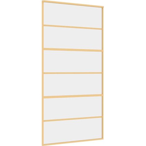 Maison Exclusive - Schiebetür Golden 102,5x205 cm ESG-Klarglas un