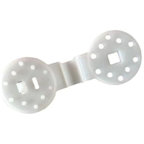 Lot de 10 pinces de suspension pour filet d'ombrage de jardin, blanches (1/5)