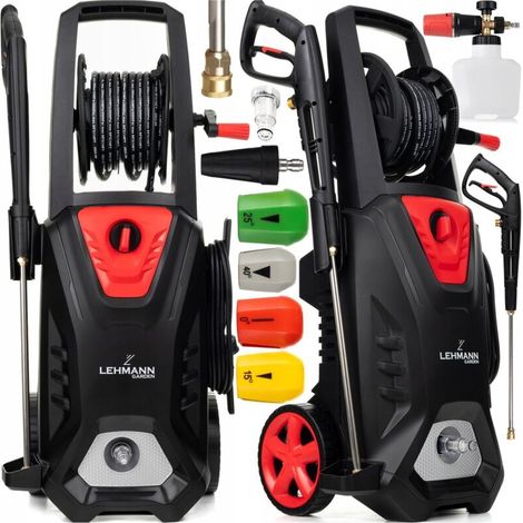 LEHMANN BRASS 3000W high-pressure cleaner with induction, 350 bar, 12m hose reel