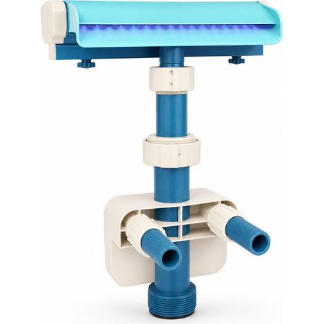 Fontaine de Piscine à 360 Degrés, Pulvérisateur de Cascade à Lumière LED, Débit d'eau Réglable en PVC, Accessoires de Natation Hors Sol, avec éclairage coloré pour Jardin (1/5)