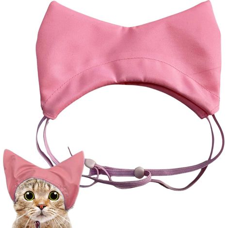 Gorro de baño para perros, gorro de ducha ajustable, cubreorejas para perros – Tejido Oxford impermeable – Artículos para mascotas para gatitos, cachorros y animales pequeños