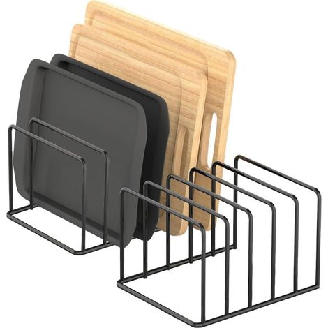 Cocina Organizador de Tablas de Cortar 2-Pack, Estante Multiuso para Encimera y Gabinete (1/5)