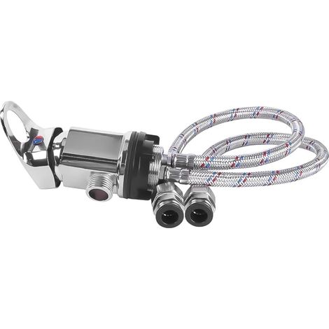 Einhebel-Duscharmatur – 1 Stück – Verchromtes Messing – Temperaturregelung – Wohnmobil/Wohnwagen – 100 x 80 mm (1/5)