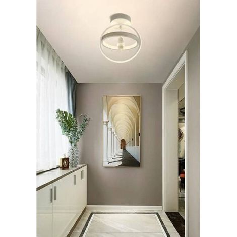 TRADE SHOP - Lampadario Led 22w Cerchio Plafoniera Pendente Soffitto Luce 4000k 3000k 6500k Pn-02b - -Bianco Caldo      -