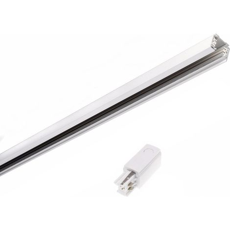 Rail Triphasé pour Spot LED 2m BLANC - SILAMP