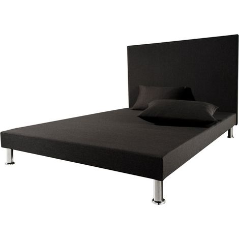 Sommier tapissier + Tête + jeu de pieds 140x190 Deco (1/5)