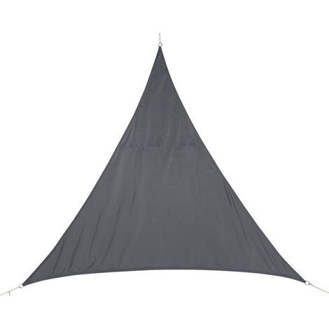 Voile d'ombrage Curacao gris 4x4x4 m – toile ombrage extérieure résistante UV, fixation facile, idéal terrasse/jardin – marque ACKERMAN (1/5)