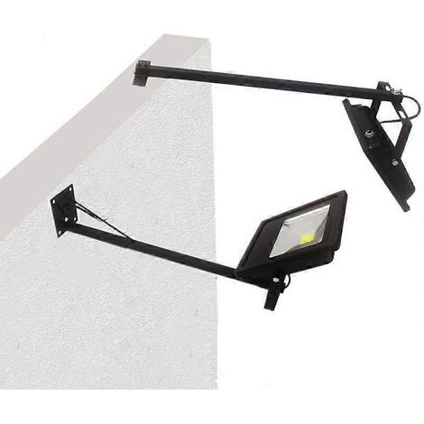 Projecteur LED extérieur 20 W blanc froid 4000 K étanche IP65 fixation latérale corps en aluminium 50 cm pour façades de magasins (1/4)