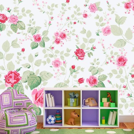 Papier peint plaisirs roses - 200 x 140 cm (1/4)
