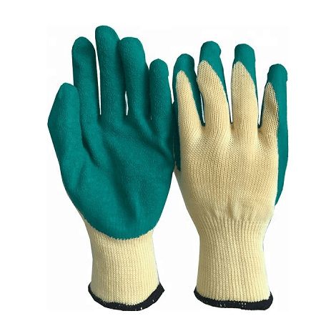 Guantes de Trabajo en fibra Nylon recubrimiento de PU Talla XL Amarillo (1/2)