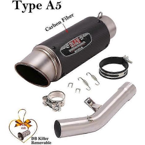 Para Suzuki Gsf650 Gsf1250 Gsx650f Gsf 650 1250 Gsx 650f 2007 - 2018 Sistema De Escape De Motocicleta Silenciador Db Killer Escape Moto Tubo( Type A5)