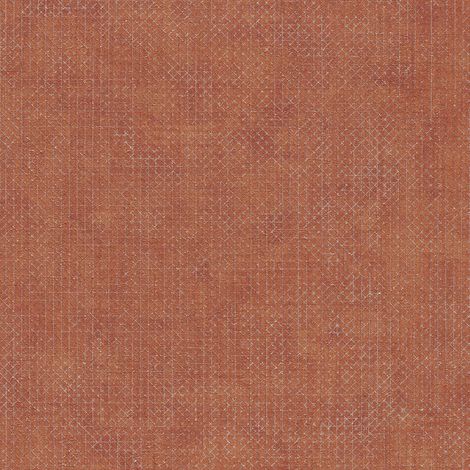 A.S. Creations – Papier peint uni terracotta géométrique – Vinyle sur intissé 250g/m² – Lessivable et brossable – Bonne résistance à la lumière