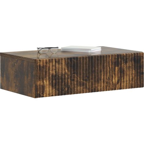 Maison Exclusive - Tavolino da Parete Laterale Rovere Fumo 59 x 34,5 x 17 cm