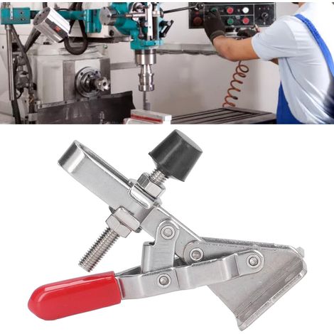 Étau à Verrouillage Vertical En Acier Inoxydable pour Travail du Bois et Fixations Domestiques - Force de Serrage 70kg, Matériau Résistant aux Corrosions, Lever Réglable pour Contrôle Stable et Sans E (1/5)