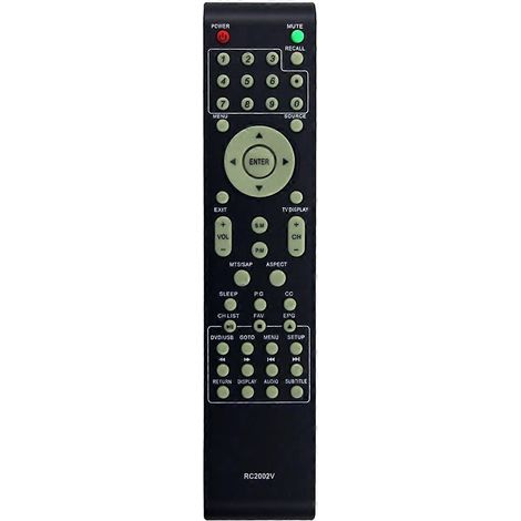 Télécommande RC2002V pour téléviseur Viore LCD26VH56, LCD26VH56M et LCD32VH56A (1/5)