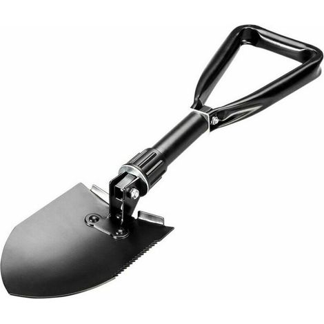 Pelle Pliante Militaire Multifonction en Métal, Mini Outil de Survie pour le Camping, la Randonnée et le Jardinage (1/5)