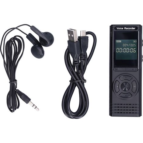 Enregistreur vocal numérique portable 8G LCD, stylo enregistreur à activation vocale pour cours (1/5)