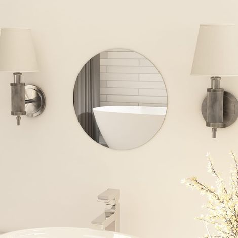 Miroir rond sans cadre 30 cm Verre CFW81850 (1/5)
