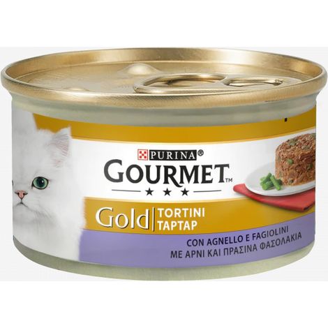 gourmet gold tortini con agnello e fagiolini in gelee - 85 gr