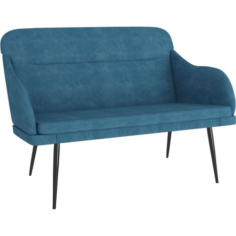 Panca/panca 110 x 76 x 80 cm velluto blu 020010631