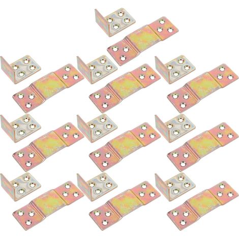 10 Pares Support Metálico para Cama Herrajes Resistentes Riel de (1/5)