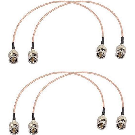 Lot de 4 câbles 3G HD SDI BNC de 30 cm et 75 ohms pour caméras et équipements vidéo BMCC. Compatible HD-SDI et 3G-SDI. (1/5)