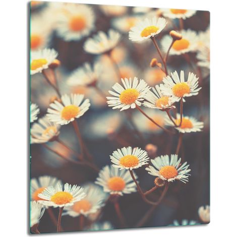 TABLERO DE MESA CON PANEL DE CRISTAL DE 40x52 CM, DISEÑO DE FLORES (1/5)