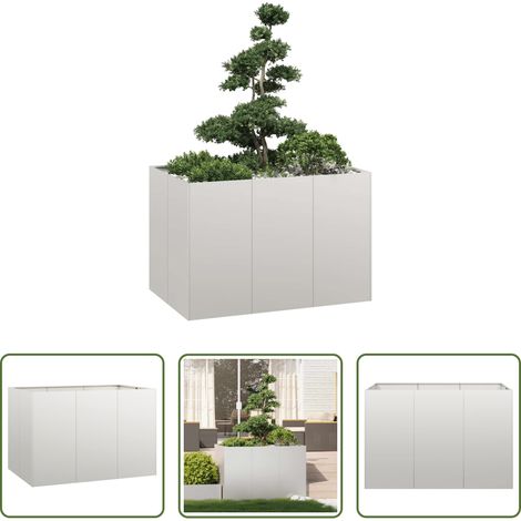 Edelstahl - Pflanzkübel 120x80x80 cm Edelstahl (1/5)