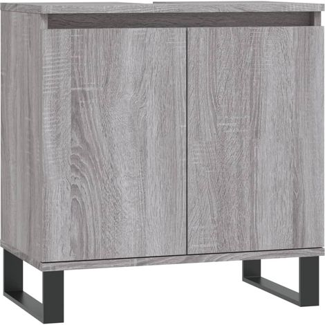 Armoire de bain sonoma gris 58x33x60 bois d'ingénierie (1/5)