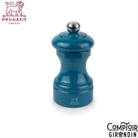 Peugeot Bistrorama Molinillo de Sal Azul Pacífico 10 cm (1/3)