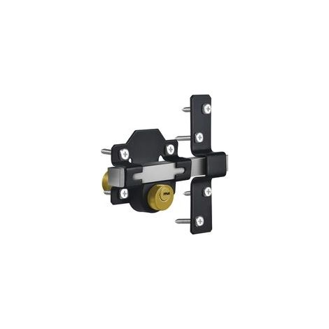 Serrure de porte télécommandée 70 mm – double verrouillage en acier inoxydable – convient aux portes en bois – 5 clés incluses (1/4)