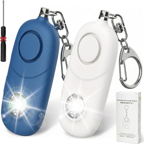 Personal Alarm 135dB with LED Light Keychain for Women (1/5)
