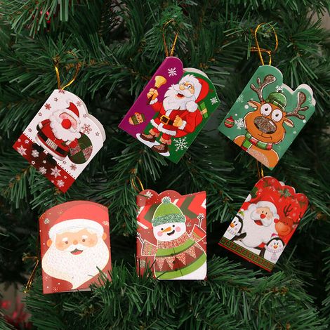 Christmas Ornament Christmas Decoration Scene Christmas Tree Christmas Wishing Card Christmas Greeting Card Small Size (Random Style)