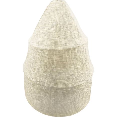 Suspension naturelle en coton et métal pour salon élégant - naturel écru coton clair (1/3)