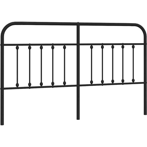 Maison Exclusive - Ersatz-Kopfteil Metall Schwarz 180 cm