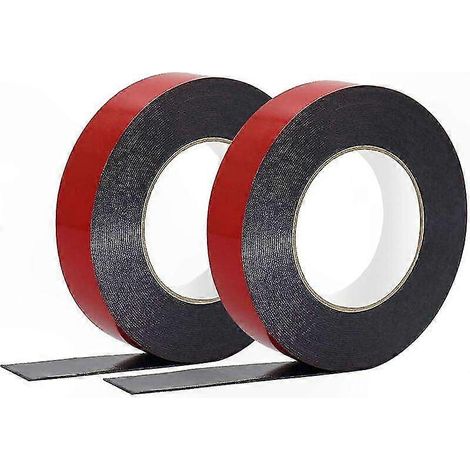 Ruban adhésif en mousse résistant à la chaleur, lot de 2, 2 cm x 10 m, fixation solide pour montage et calage (1/5)