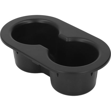 Porte-gobelets double arrière 5HD65DX9AC remplacement intérieur pour DODGE RAM 1500 2006-2018, support de verres x2, console centrale, noir, robuste (1/5)
