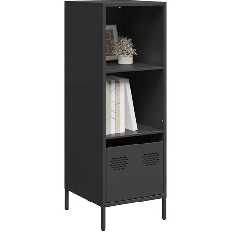 Highboard Schwarz 35x39x103,5 cm Stahl