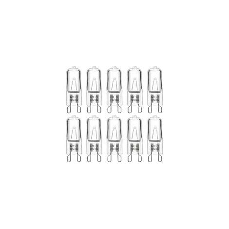 G9-Halogenlampe, 28 W, 230 V, 370 lm, 2700 K warmweiß, dimmbar, G9-Kapsellampen, für Kronleuchter, Gartenleuchten, Wandleuchten, Schrankbeleuchtung, 10er-Packung (1/5)
