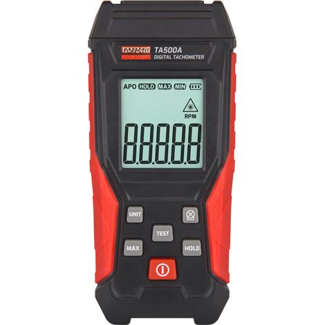 Tacómetro digital sin contacto TASI, mini medidor de RPM, pantalla LCD, tacómetro portátil para motores, tornos y construcción automotriz. (1/5)