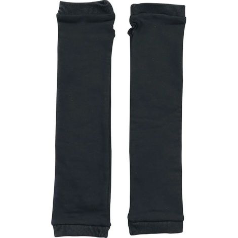 Manicotti da donna con foro per il pollice, colore nero standard.