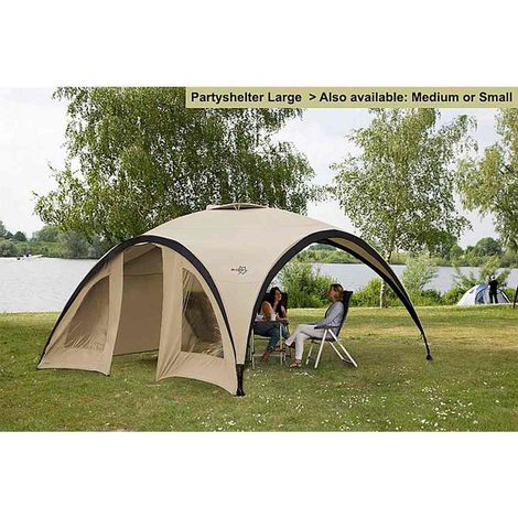 Bo-Garden Party Rifugio 4472201 Parete Laterale Grigio Poliestere 370 x 370 x 239 cm Formato M. (1/5)